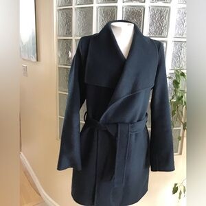 Tahari Dark Teal Wool Coat